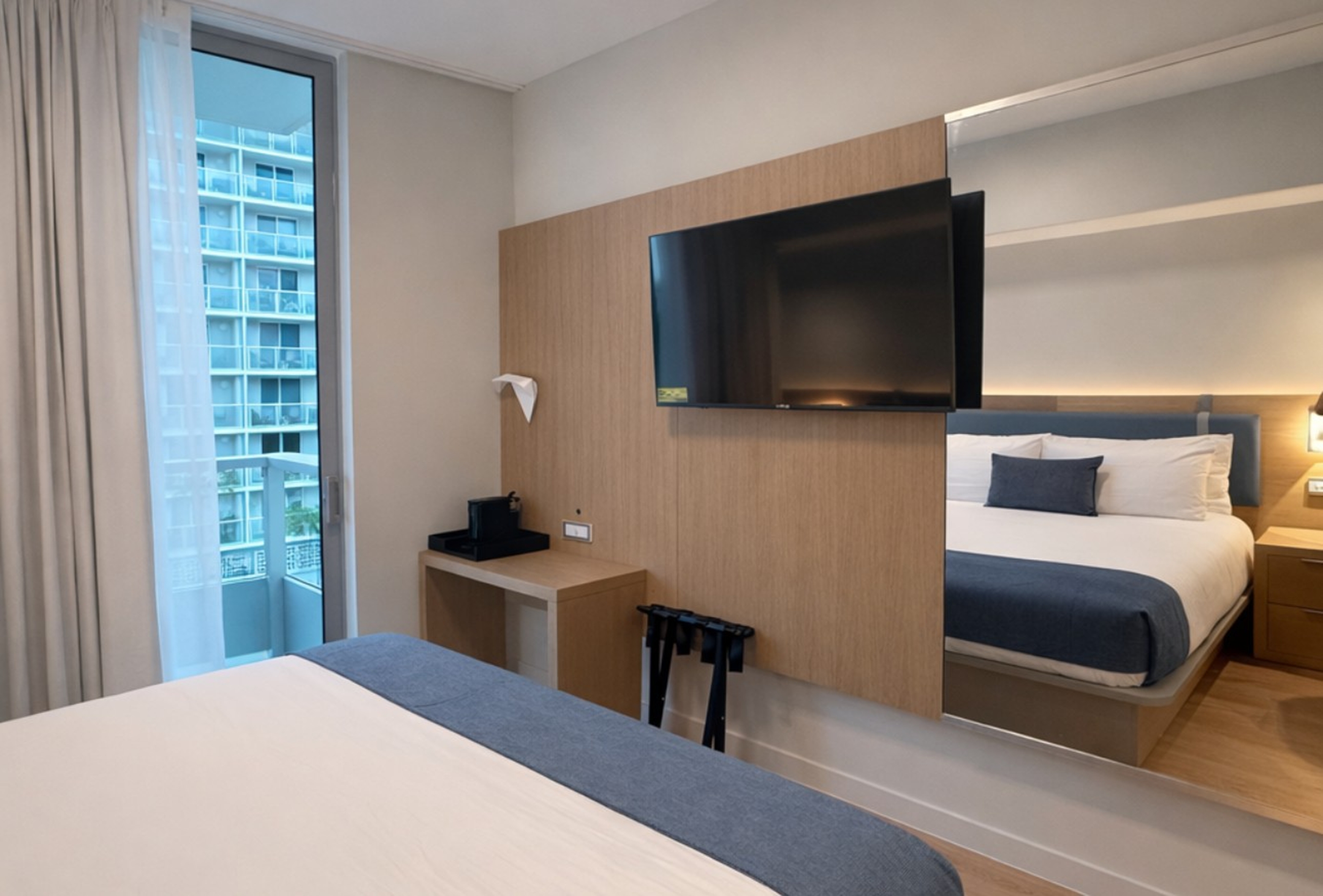 Guest room at the Dolce by Wyndham Miami Beach in Miami Beach, Florida